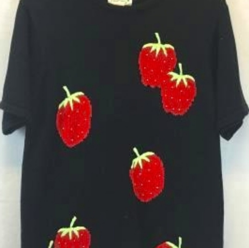 Adorable strawberry sweater